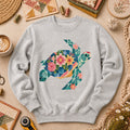 Sea Turtle Patchwork Floral Long Sleeve