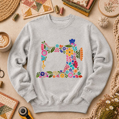 Floral Sewing Machine - Sport Grey