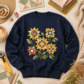Vintage Autumn Sunflowers Quilt Long Sleeve