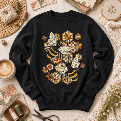 Quilt Bees Honeycomb - Black