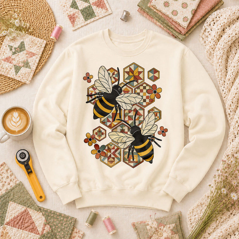 Quilt Bees Honeycomb - Natural