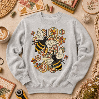 Quilt Bees Honeycomb - Sport Grey
