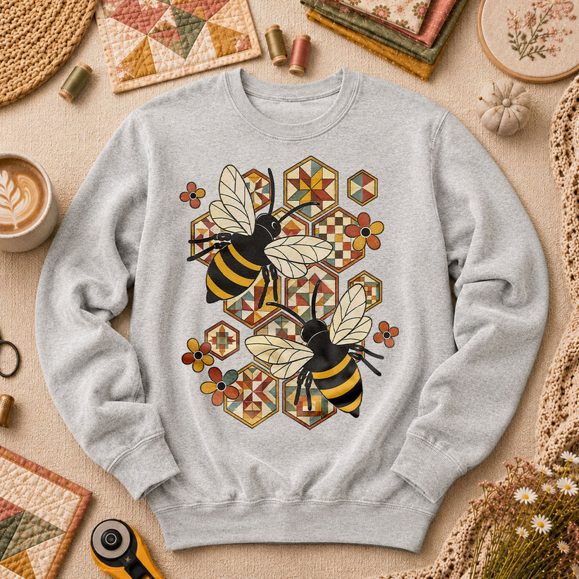 Quilt Bees Honeycomb - Sport Grey