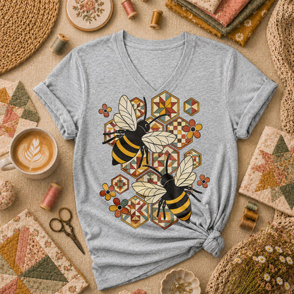Quilt Bees Honeycomb - Sport Grey