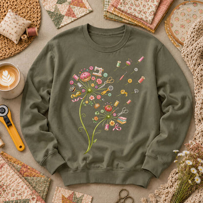 Sewing Supplies Dandelion - Military Green