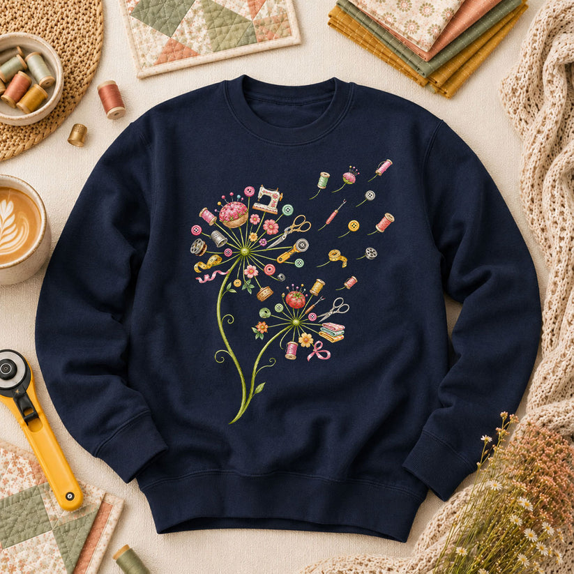 Sewing Supplies Dandelion - Navy