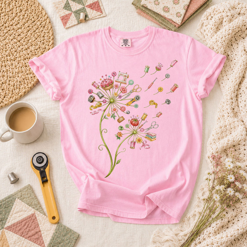 Sewing Supplies Dandelion T-Shirt - Blossom