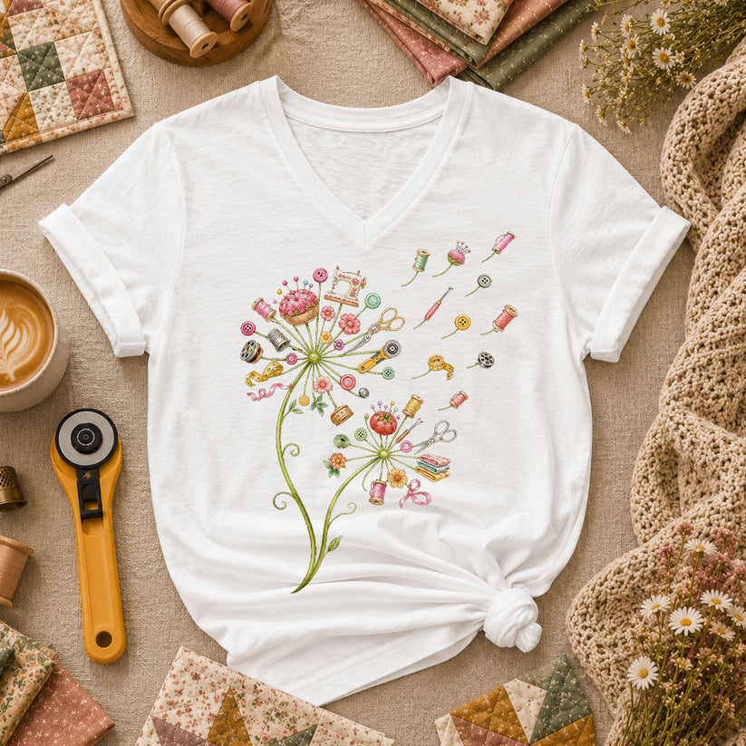 Sewing Supplies Dandelion - White