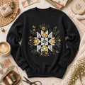 Sunflower Quilt Star Butterflies Long Sleeve