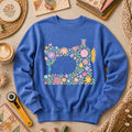 Pastel Sewing Machine Wildflowers Long Sleeve