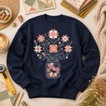Autumn Sewing Bouquet Mason Jar Long Sleeve