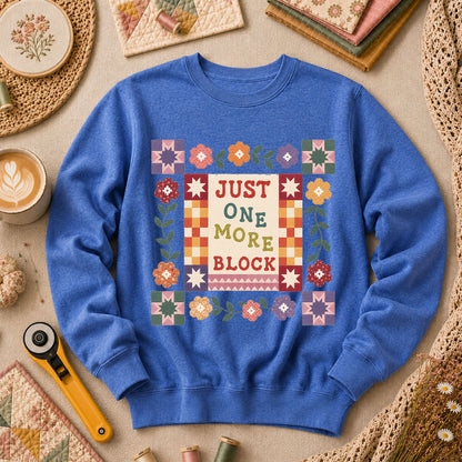 Just One More Block Quilter - Heather True Royal