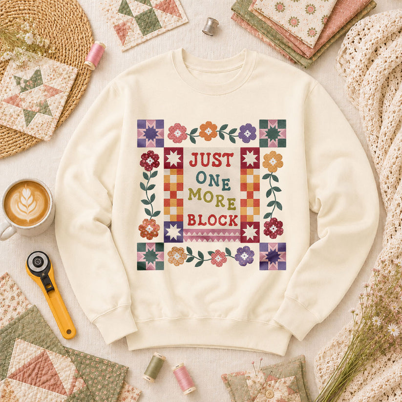 Just One More Block Quilter - Natural