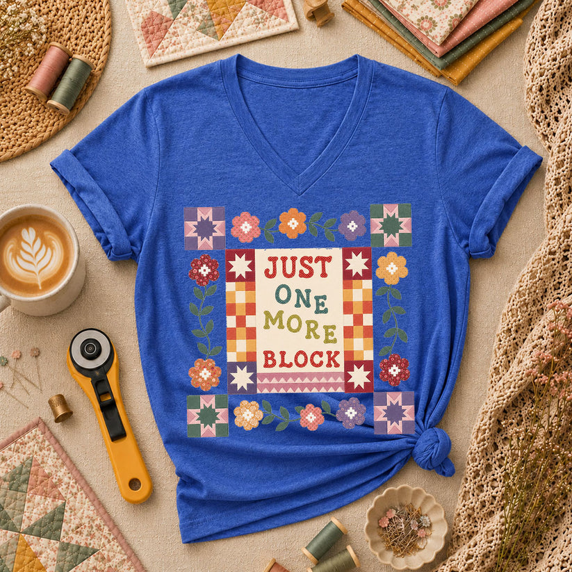 Just One More Block Quilter - Heather True Royal