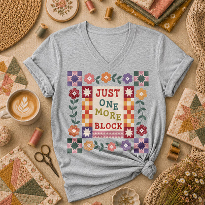 Just One More Block Quilter - Sport Grey
