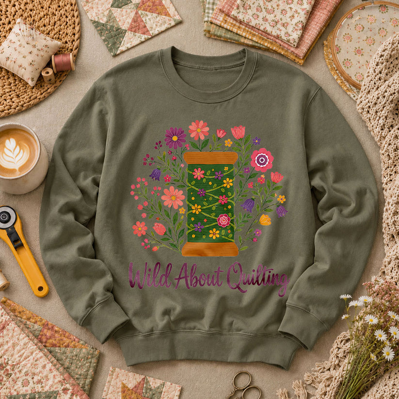 Wild About Quilting Thread Spool - Military Green