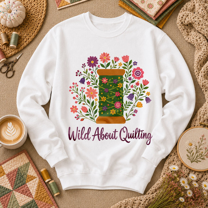 Wild About Quilting Thread Spool - White