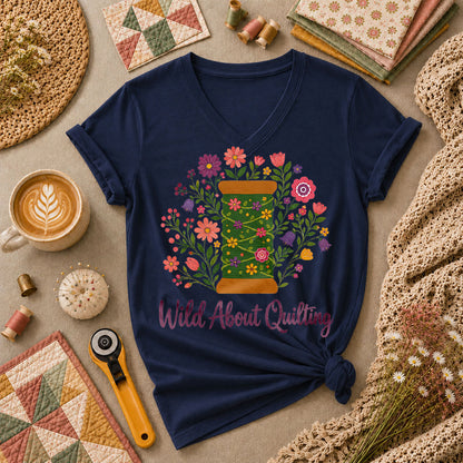 Wild About Quilting Thread Spool - Navy