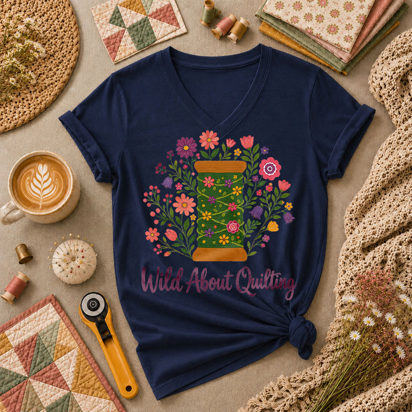 Wild About Quilting Thread Spool - Navy