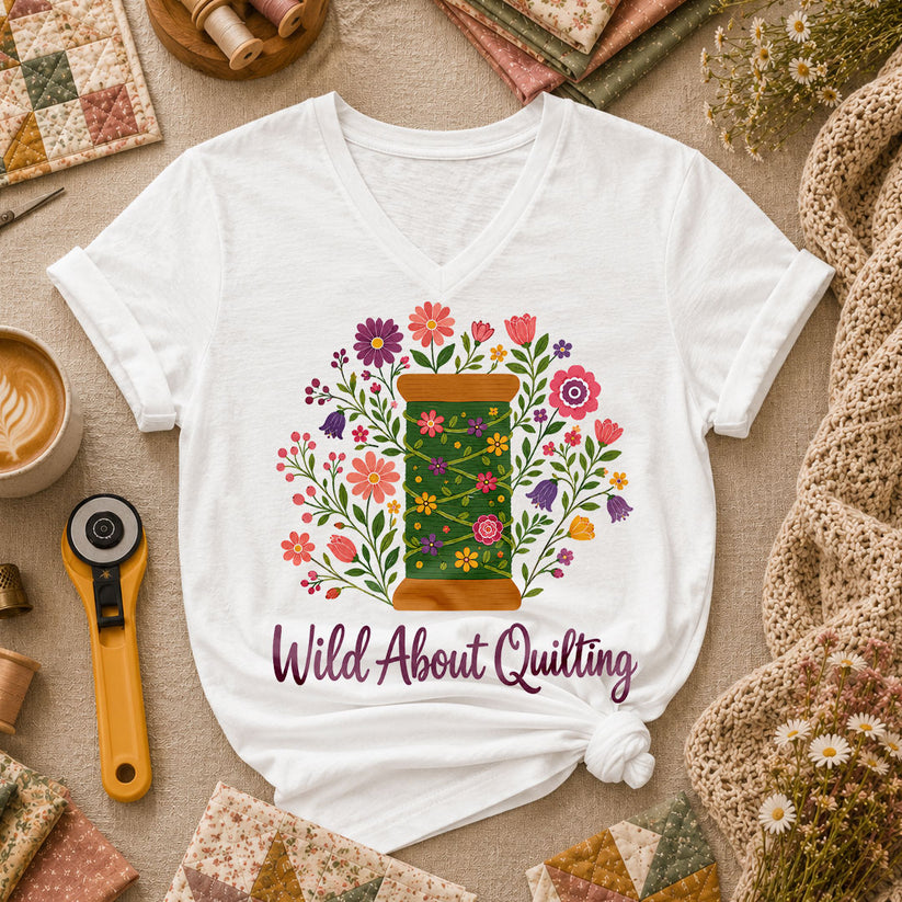 Wild About Quilting Thread Spool - White