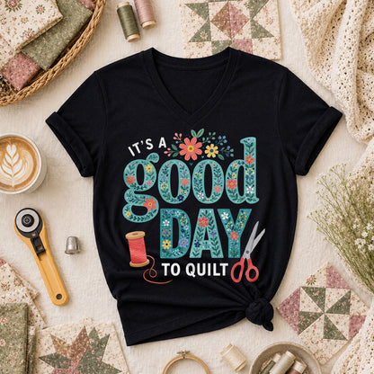 It's A Good Day To Quilt - Black