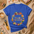 You Are So Loved Floral Wreath Women's V-Neck