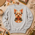 Geometric Yorkshire Terrier Patchwork Long Sleeve
