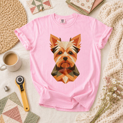 Geometric Yorkshire Terrier Patchwork - Blossom
