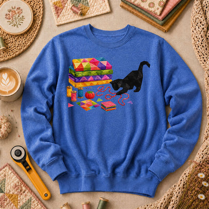 Black Cat Rainbow Fabric Stack - Heather True Royal