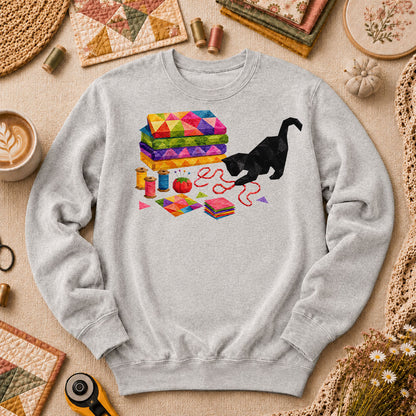 Black Cat Rainbow Fabric Stack - Sport Grey