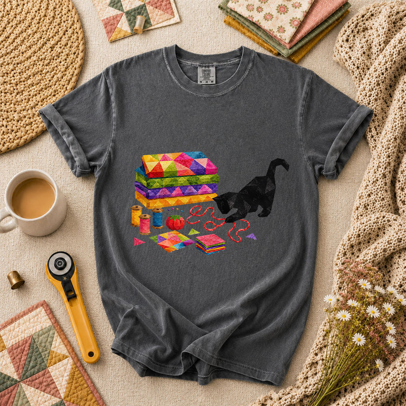 Black Cat Rainbow Fabric Stack - Grey