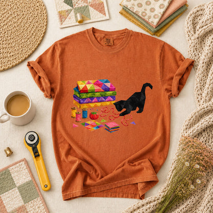 Black Cat Rainbow Fabric Stack - Yam