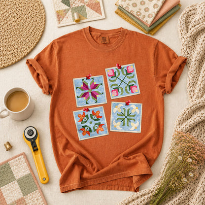 Four Quilt Block Squares Notes - Yam