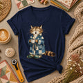 Cozy Cat Robe Morning Coffee Women's V-Neck