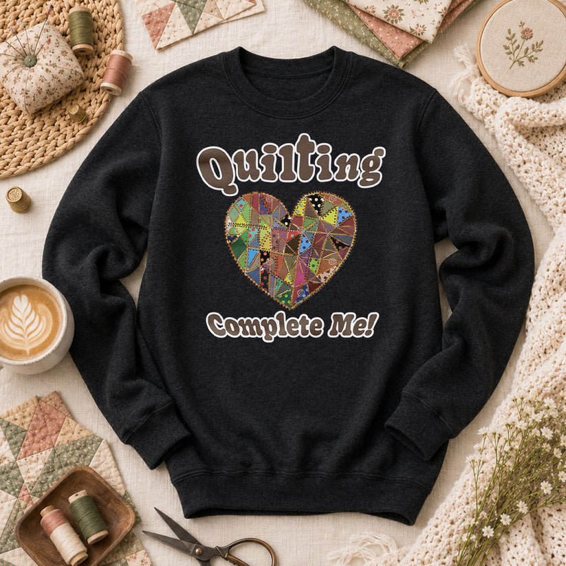 Quilting Complete Me Heart - Black