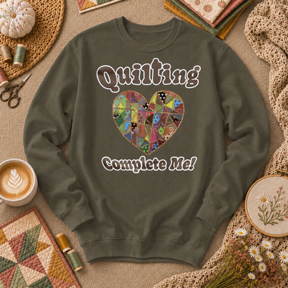 Quilting Complete Me Heart - Military Green