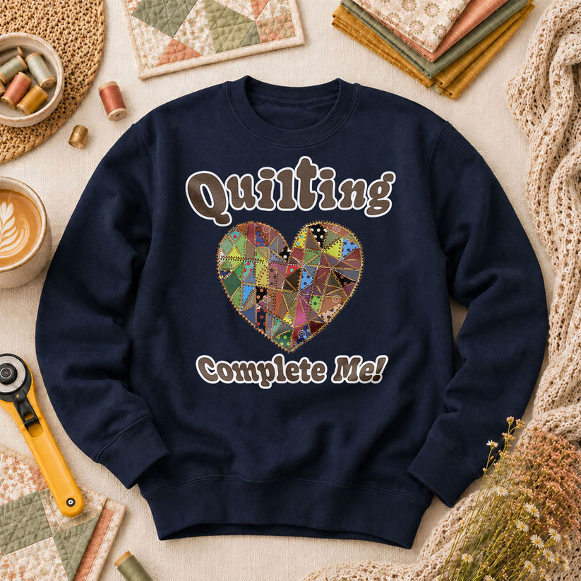Quilting Complete Me Heart - Navy