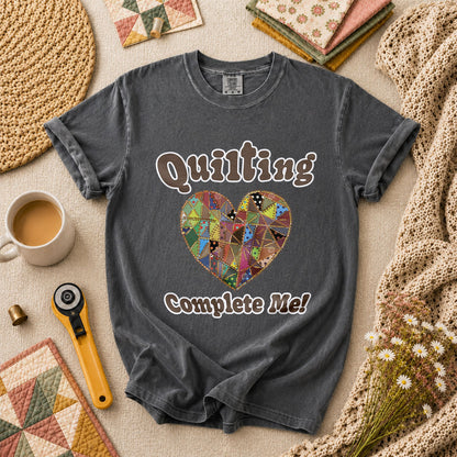 Quilting Complete Me Heart - Grey