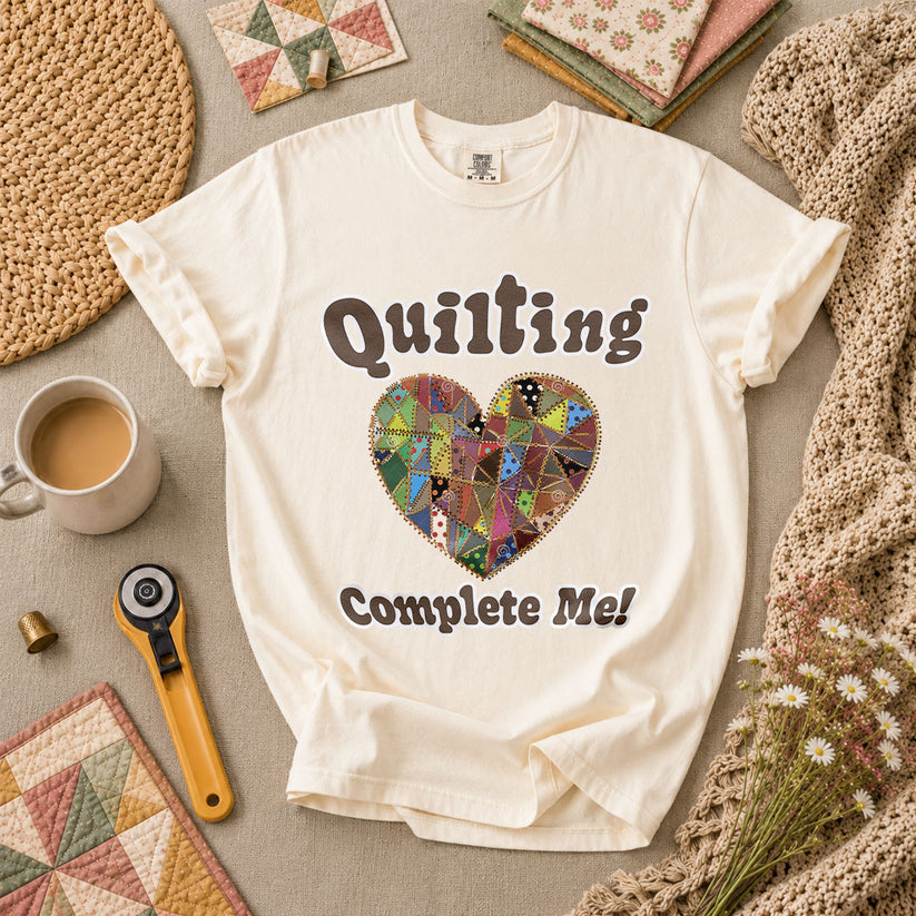 Quilting Complete Me Heart - Ivory