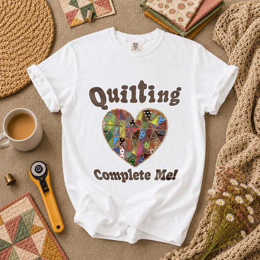 Quilting Complete Me Heart - White