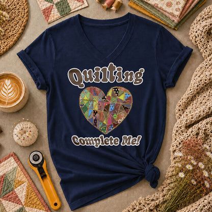 Quilting Complete Me Heart - Navy
