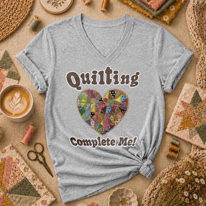 Quilting Complete Me Heart - Sport Grey