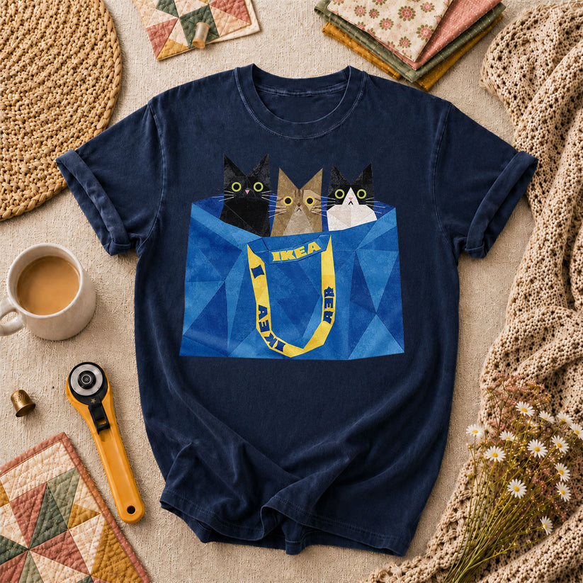 Three Cats IKEA Bag - Navy