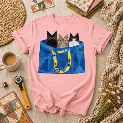 Three Cats IKEA Bag - Pink