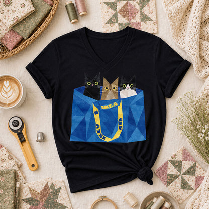 Three Cats IKEA Bag - Black