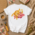 Ginger Cat Catch Fish T-Shirt