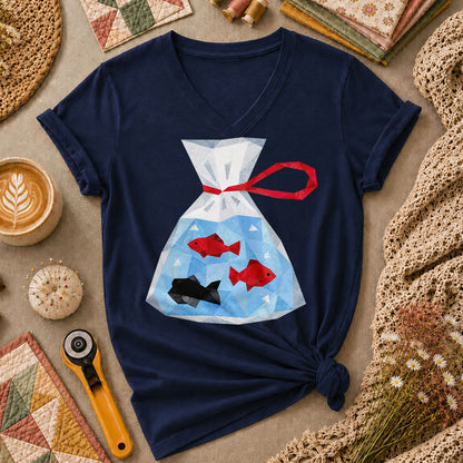 Goldfish In Plastic Bag - Navy