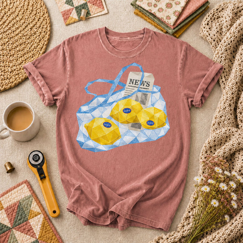 Sunkist Lemons Grocery Bag - Heather Mauve