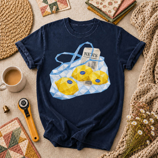 Sunkist Lemons Grocery Bag - Navy