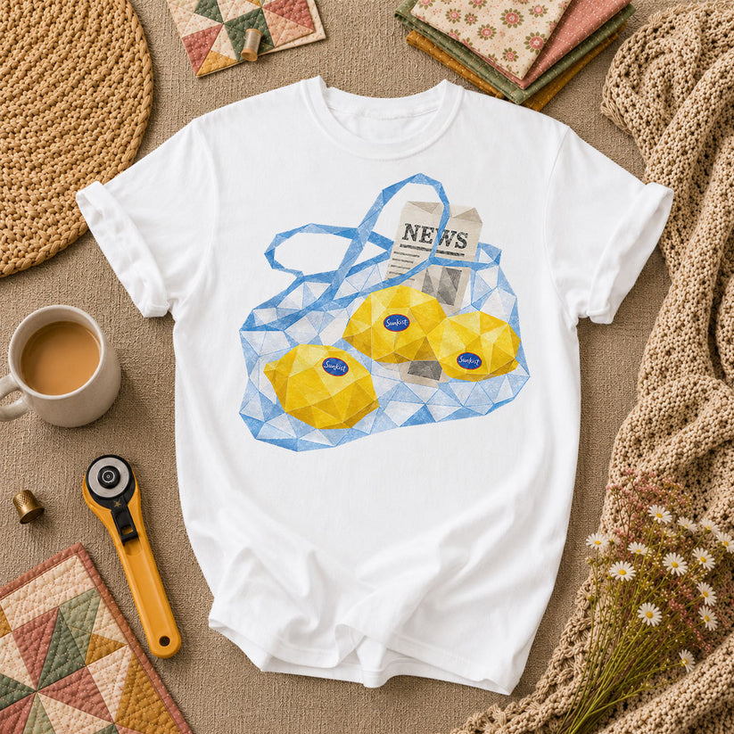 Sunkist Lemons Grocery Bag - White